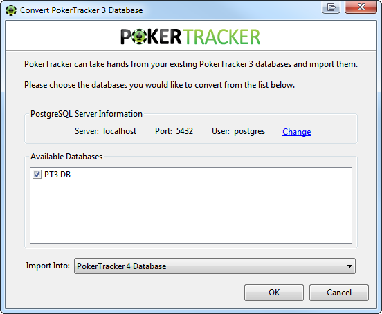 Converting PT3 Databases