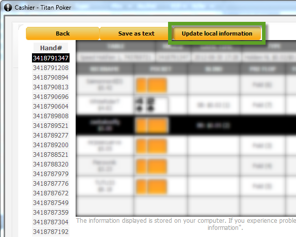 update ipoker local hand histories