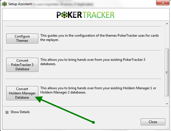 Convert A Holdem Manager DB Into PokerTracker 4