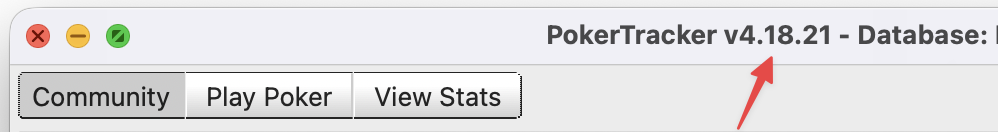 PokerTracker 4 version number