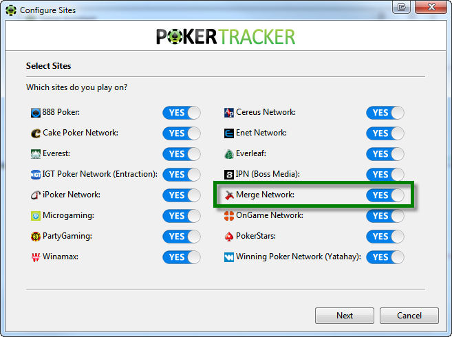 Configuring Merge Poker