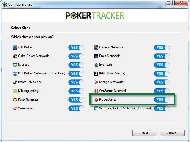 PokerStars PT4 Configuration