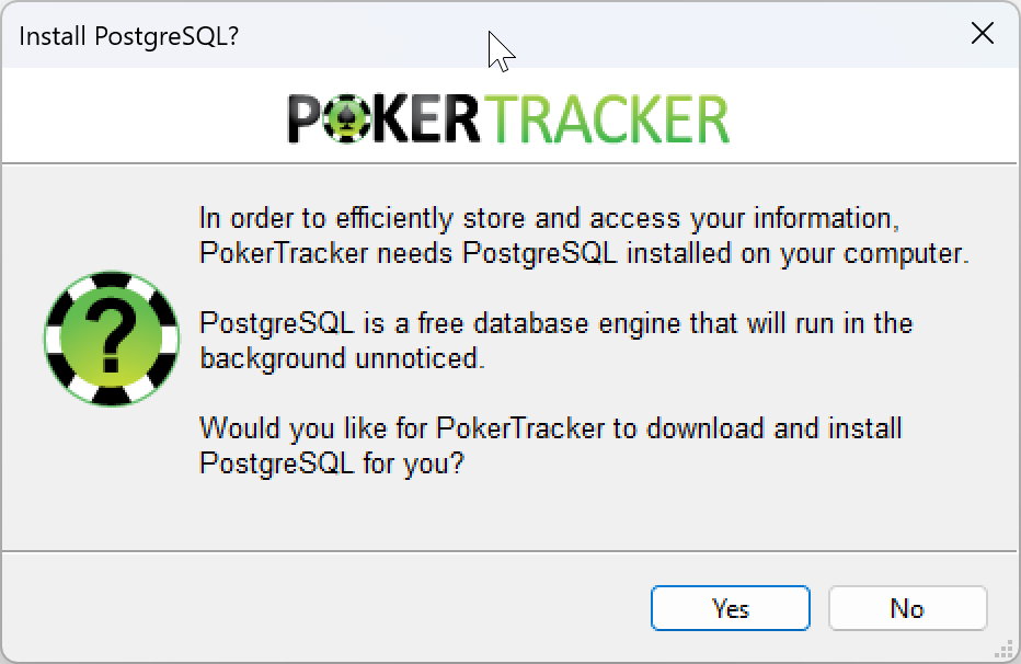Installing Poker Tracker 4 PostgreSQL