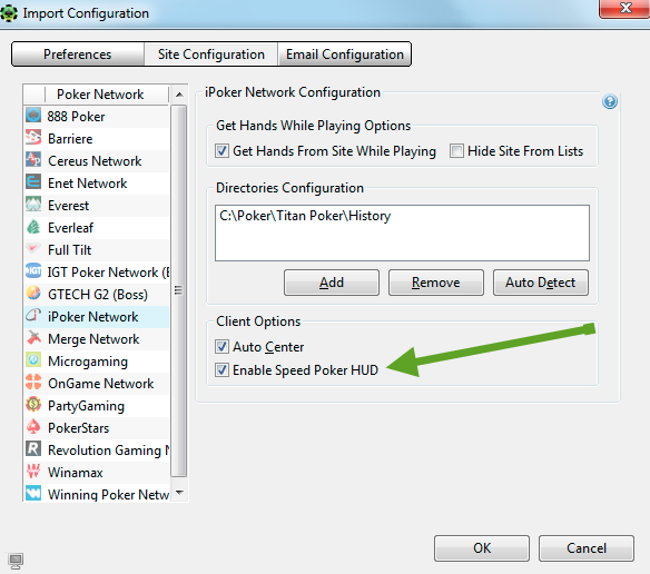 Enable Speed Poker Hud