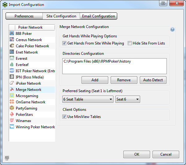 Importing Merge Poker Hands Into PT4