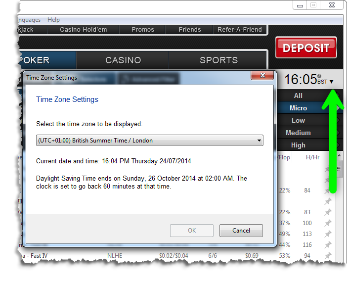 Merge Time Zone Settings