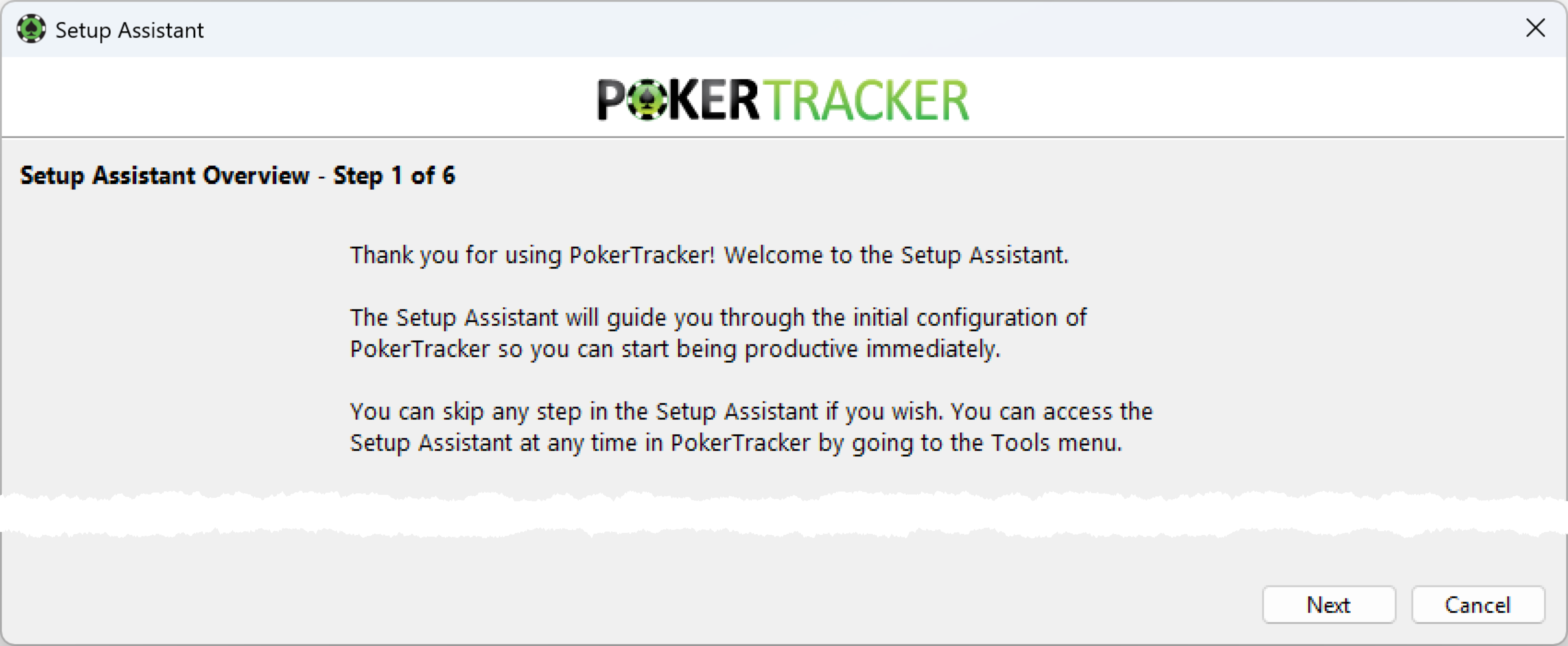 Poker Tracker 4 Setup Assistant