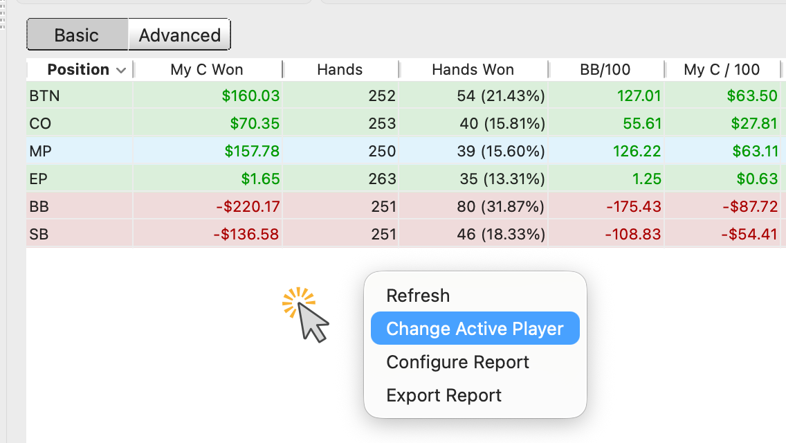 Right-Click Change Active Player